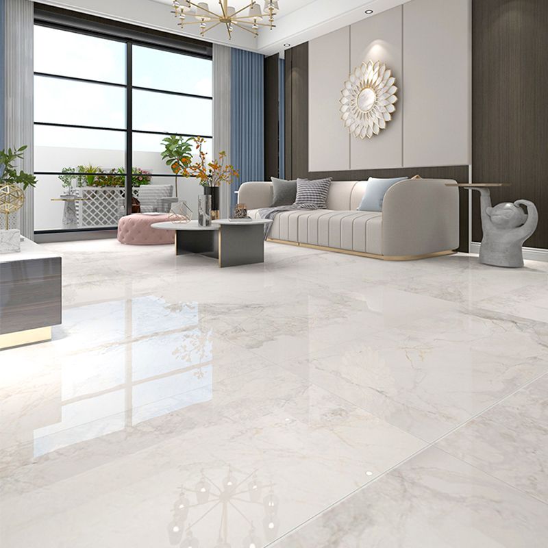 Rectangle White Singular Tile Marble Floor and Wall for Bathroom Clearhalo 'Floor Tiles & Wall Tiles' 'floor_tiles_wall_tiles' 'Flooring 'Home Improvement' 'home_improvement' 'home_improvement_floor_tiles_wall_tiles' Walls and Ceiling' 1200x1200_6a6fc03d-f515-4cf4-a2cd-658c98011e02