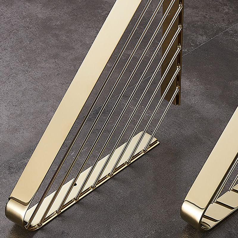 2-Piece Modern Bathroom Accessory Set, Polished Chrome/Gold, Bath Shelf Clearhalo 'Bathroom Hardware Sets' 'Bathroom Hardware' 'Bathroom Remodel & Bathroom Fixtures' 'bathroom_hardware_sets' 'Home Improvement' 'home_improvement' 'home_improvement_bathroom_hardware_sets' 1200x1200_6a7473c9-fccd-42e1-9dc6-fbabeb438509