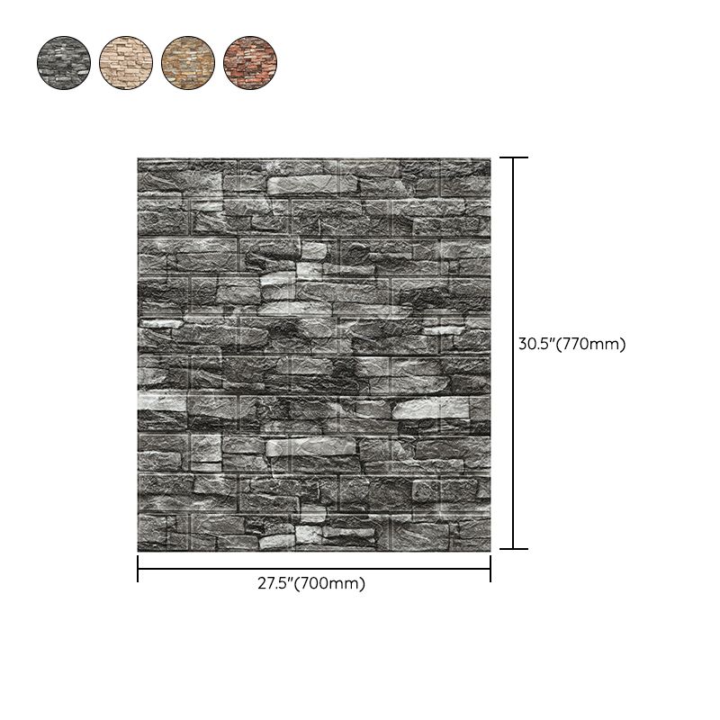 Industrial Wall Plank 3D Brick Bathroom Living Room Wall Panels Set of 10 Clearhalo 'Flooring 'Home Improvement' 'home_improvement' 'home_improvement_wall_paneling' 'Wall Paneling' 'wall_paneling' 'Walls & Ceilings' Walls and Ceiling' 1200x1200_6a756bc1-ea32-4277-9544-891482a72411