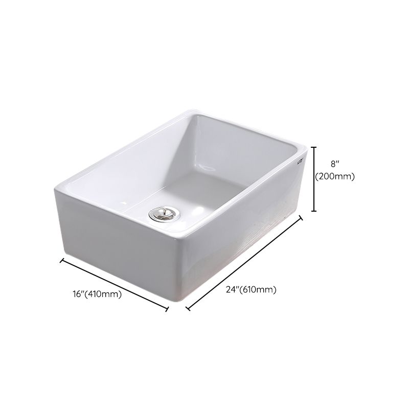 Contemporary Bathroom Sink Pop-Up Drain Porcelain Rectangular Vessel Lavatory Sink Clearhalo 'Bathroom Remodel & Bathroom Fixtures' 'Bathroom Sinks & Faucet Components' 'Bathroom Sinks' 'bathroom_sink' 'Home Improvement' 'home_improvement' 'home_improvement_bathroom_sink' 1200x1200_6a7e8d5a-e1f3-4290-9082-8cfe6f223ee7