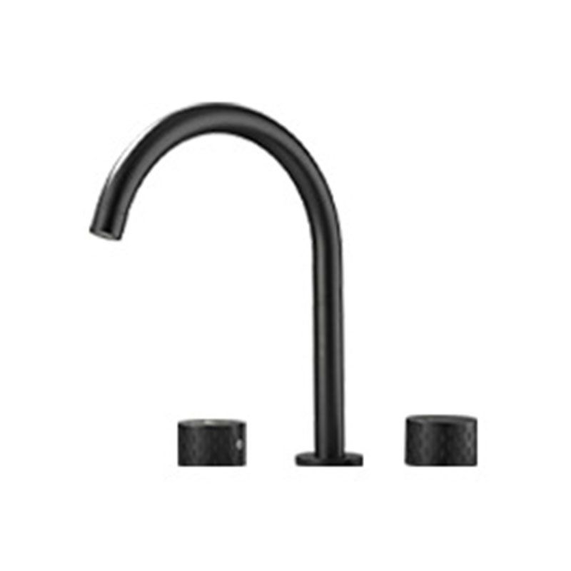 Double Handle Tub Filler Deck Mounted High Arc Brass Modern Roman Tub Filler Clearhalo 'Bathroom Remodel & Bathroom Fixtures' 'Bathtub Faucets' 'bathtub_faucets' 'Home Improvement' 'home_improvement' 'home_improvement_bathtub_faucets' 1200x1200_6a86b256-9862-44e1-8465-8ee5eb4074cd