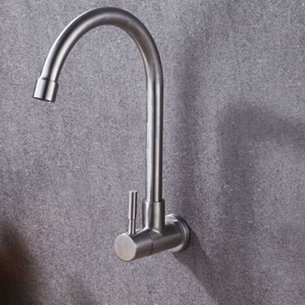 Industrial Kitchen Faucet Lever Handle Wall Mounted High Arc Faucet Clearhalo 'Home Improvement' 'home_improvement' 'home_improvement_kitchen_faucets' 'Kitchen Faucets' 'Kitchen Remodel & Kitchen Fixtures' 'Kitchen Sinks & Faucet Components' 'kitchen_faucets' 1200x1200_6a882d89-08ed-4b3b-80a6-f303b2de0936