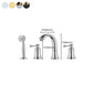 Modern Deck Mounted Lever Handle Bathroom Faucet with Handheld Shower Head Clearhalo 'Bathroom Remodel & Bathroom Fixtures' 'Bathtub Faucets' 'bathtub_faucets' 'Home Improvement' 'home_improvement' 'home_improvement_bathtub_faucets' 1200x1200_6a8aa65e-7db8-4e5b-a106-3d898e4e3d97