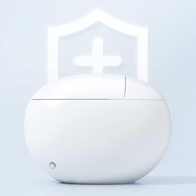 Contemporary White Round Foot Sensor Ceramic Deodorizing Floor Mount Bidet Clearhalo 'Bathroom Remodel & Bathroom Fixtures' 'Bidets' 'Home Improvement' 'home_improvement' 'home_improvement_bidets' 'Toilets & Bidets' 1200x1200_6a9e7806-5e66-40f8-9252-6281179c428a