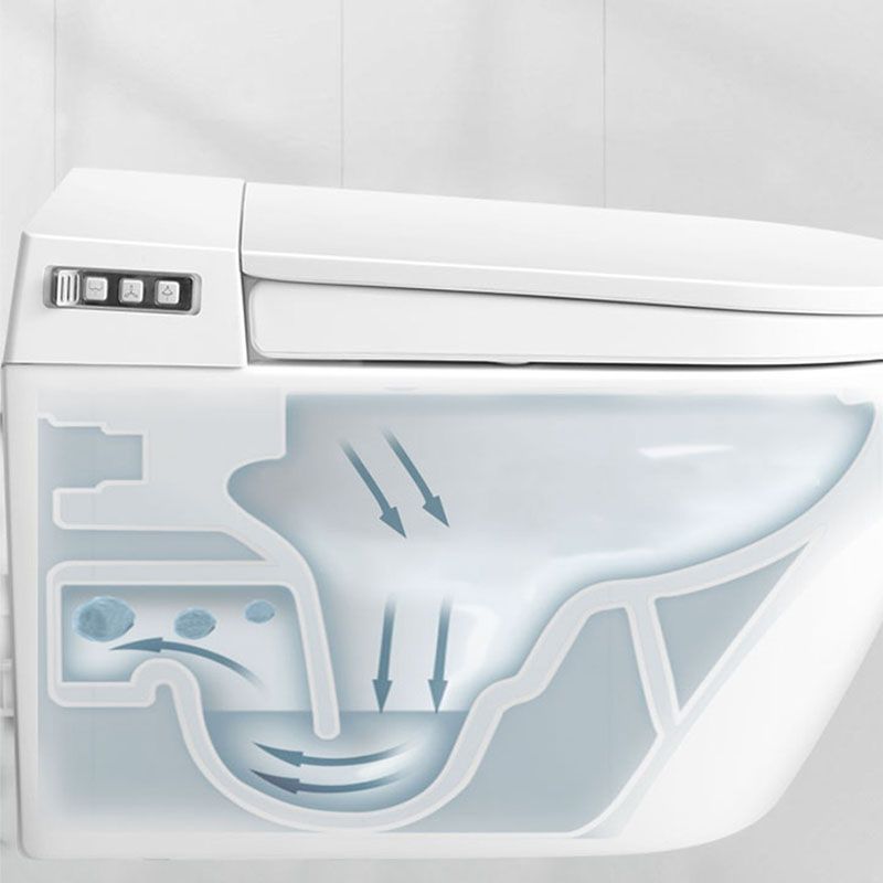 Contemporary Electronic Elongated Toilet with Heated Seat Wall Mounted Bidet Clearhalo 'Bathroom Remodel & Bathroom Fixtures' 'Bidets' 'Home Improvement' 'home_improvement' 'home_improvement_bidets' 'Toilets & Bidets' 1200x1200_6aa23043-ffd2-4508-9419-62915568560c