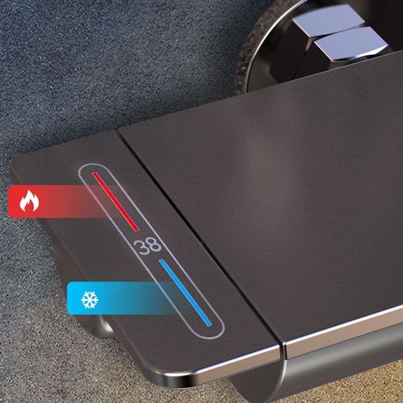 Modern Shower Head Combo Brass Adjustable Spray Pattern Shower System Clearhalo 'Bathroom Remodel & Bathroom Fixtures' 'Home Improvement' 'home_improvement' 'home_improvement_shower_faucets' 'Shower Faucets & Systems' 'shower_faucets' 'Showers & Bathtubs Plumbing' 'Showers & Bathtubs' 1200x1200_6aad7f1b-0cc0-44eb-b9b7-c3d36f1d3eb4