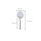 Contemporary Handheld Shower Head Adjustable Spray Pattern Silver Shower Head Clearhalo 'Bathroom Remodel & Bathroom Fixtures' 'Home Improvement' 'home_improvement' 'home_improvement_shower_heads' 'Shower Heads' 'shower_heads' 'Showers & Bathtubs Plumbing' 'Showers & Bathtubs' 1200x1200_6ab42d0b-521d-4995-af5c-6de1fd298065