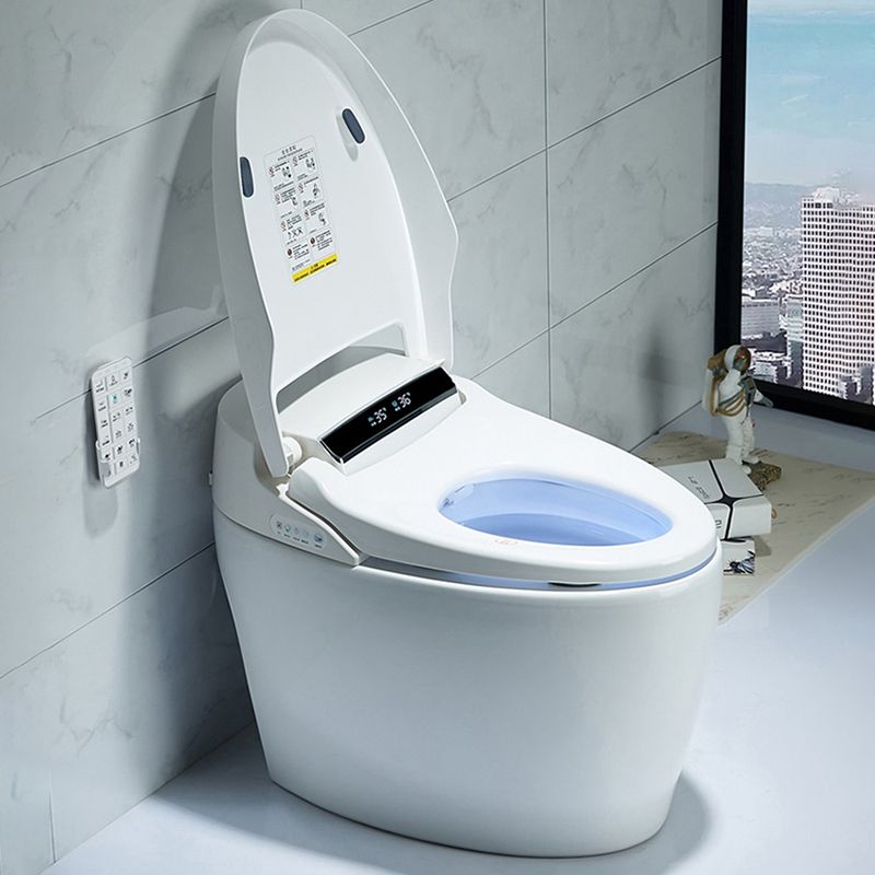 White Finish Floor Standing Bidet with Heated Seat Elongated Bidet Clearhalo 'Bathroom Remodel & Bathroom Fixtures' 'Bidets' 'Home Improvement' 'home_improvement' 'home_improvement_bidets' 'Toilets & Bidets' 1200x1200_6ad191aa-4fe2-47aa-97d6-6fc00ec8485b