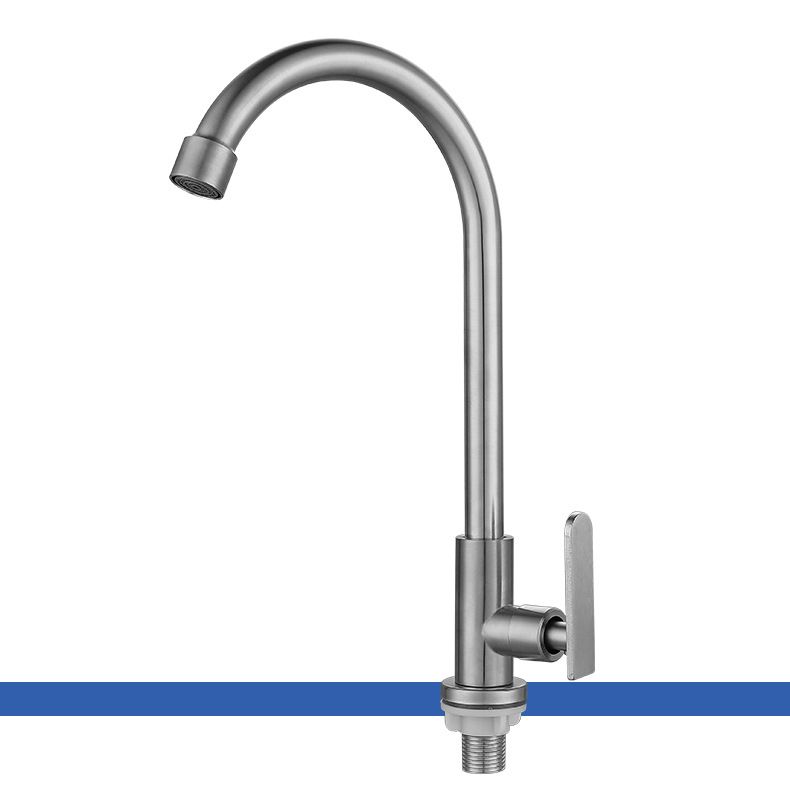 Contemporary Single Handle Kitchen Faucet Pull down 1-Hold Bar Faucet Clearhalo 'Home Improvement' 'home_improvement' 'home_improvement_kitchen_faucets' 'Kitchen Faucets' 'Kitchen Remodel & Kitchen Fixtures' 'Kitchen Sinks & Faucet Components' 'kitchen_faucets' 1200x1200_6ada1c7b-72a1-467e-b3a1-e861cac6d5a3