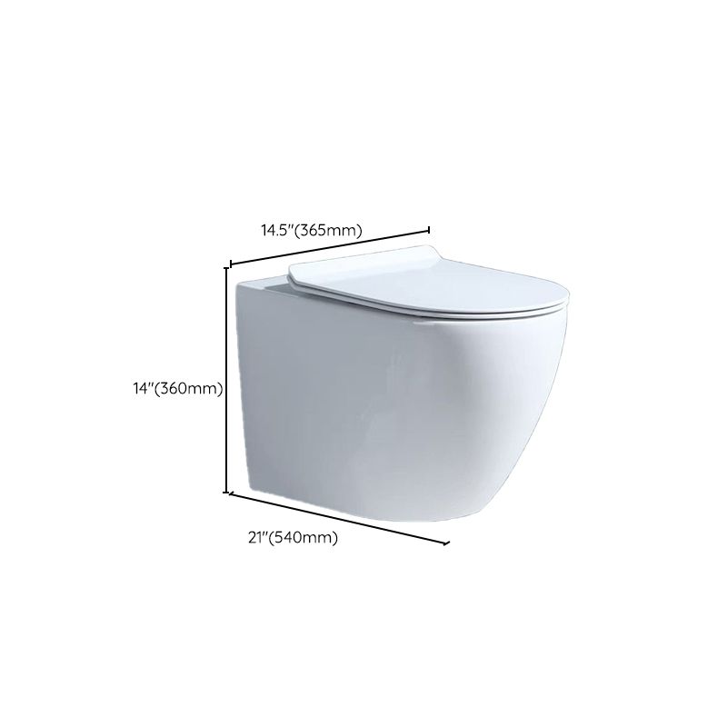 Modern Wall Mount Toilet Bowl 1-Piece Urine Toilet with Slow Close Seat for Washroom Clearhalo 'Bathroom Remodel & Bathroom Fixtures' 'Home Improvement' 'home_improvement' 'home_improvement_toilets' 'Toilets & Bidets' 'Toilets' 1200x1200_6ae7030b-88fb-4182-9fce-3342b7c9f88b