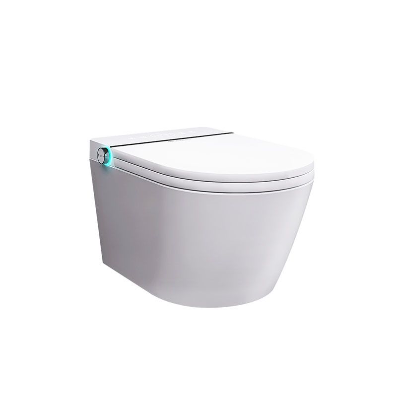White Wall Mounted Bidet with Unlimited Warm Water and Heated Seat Clearhalo 'Bathroom Remodel & Bathroom Fixtures' 'Bidets' 'Home Improvement' 'home_improvement' 'home_improvement_bidets' 'Toilets & Bidets' 1200x1200_6b0bcfb3-78b8-45c7-975c-d35217ef791d