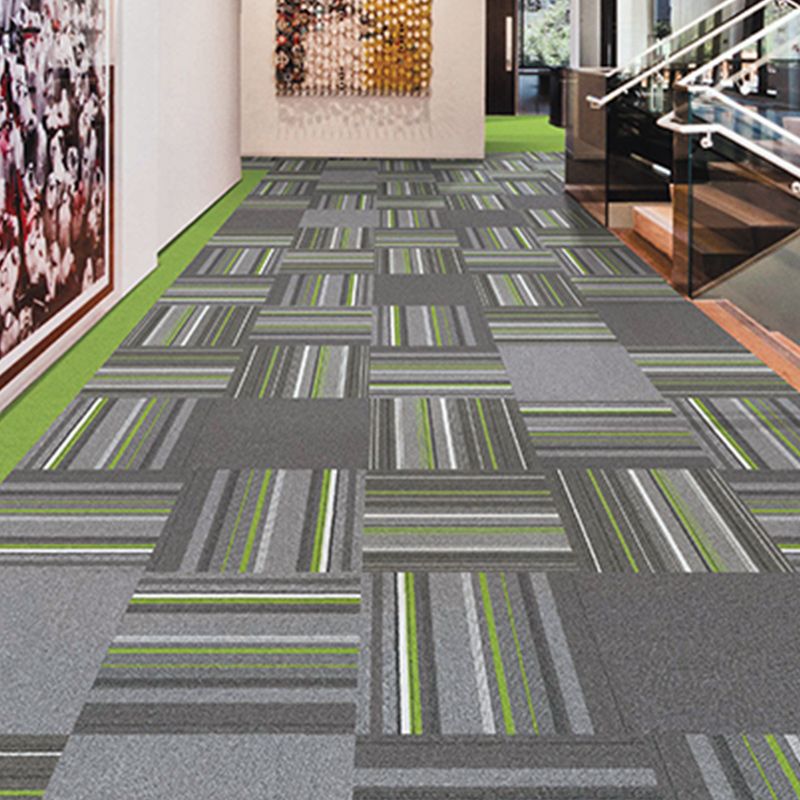 Stripe Printed Carpet Tiles Office Room Loose Lay Level Loop Square Carpet Floor Tile Clearhalo 'Carpet Tiles & Carpet Squares' 'carpet_tiles_carpet_squares' 'Flooring 'Home Improvement' 'home_improvement' 'home_improvement_carpet_tiles_carpet_squares' Walls and Ceiling' 1200x1200_6b187147-7949-48f9-a0fe-e9b97c2f08c4