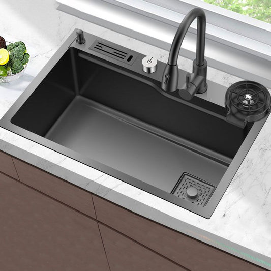 Classic Single Basin Sink Stainless Steel Faucet Sink with Soap Dispenser Clearhalo 'Home Improvement' 'home_improvement' 'home_improvement_kitchen_sinks' 'Kitchen Remodel & Kitchen Fixtures' 'Kitchen Sinks & Faucet Components' 'Kitchen Sinks' 'kitchen_sinks' 1200x1200_6b2c6cea-c1f2-4868-b4d8-43e7cd15fbc1