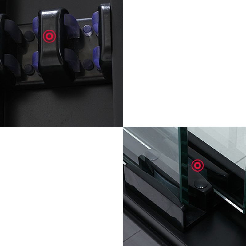 Contemporary Stainless Steel Frame Shower Bath Door Double Sliding Shower Door Clearhalo 'Bathroom Remodel & Bathroom Fixtures' 'Home Improvement' 'home_improvement' 'home_improvement_shower_tub_doors' 'Shower and Tub Doors' 'shower_tub_doors' 'Showers & Bathtubs' 1200x1200_6b3bfa55-8629-46c5-80b9-44fbb04c7863