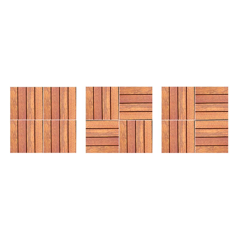 Tradition Teak Floor Tile Water Resistant Click Lock Wooden Floor for Living Room Clearhalo 'Flooring 'Hardwood Flooring' 'hardwood_flooring' 'Home Improvement' 'home_improvement' 'home_improvement_hardwood_flooring' Walls and Ceiling' 1200x1200_6b3e7636-e741-465f-b525-bc56540ef5e6