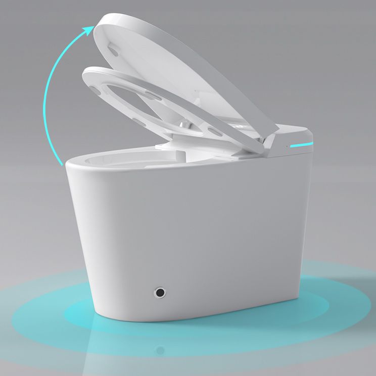 Elongated Smart Bidet White Ceramic One-Piece Smart Toilet Bidet Clearhalo 'Bathroom Remodel & Bathroom Fixtures' 'Bidets' 'Home Improvement' 'home_improvement' 'home_improvement_bidets' 'Toilets & Bidets' 1200x1200_6b4f5adb-2aff-4c54-87eb-9da6e46b4dd3