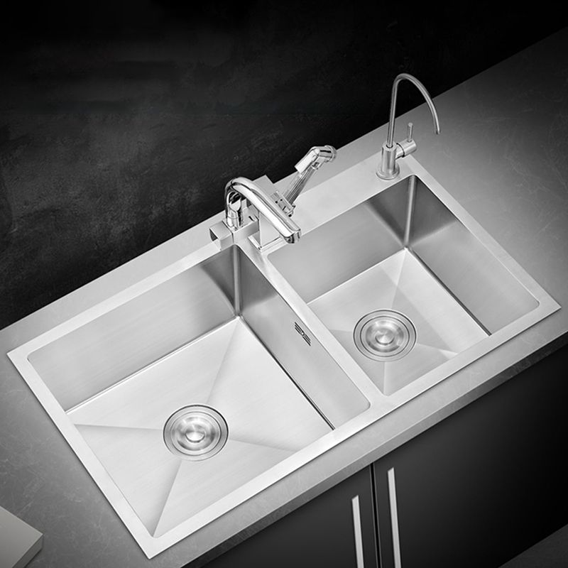 Single Bowl Kitchen Sink Stainless Steel Sink with Soap Dispenser Clearhalo 'Home Improvement' 'home_improvement' 'home_improvement_kitchen_sinks' 'Kitchen Remodel & Kitchen Fixtures' 'Kitchen Sinks & Faucet Components' 'Kitchen Sinks' 'kitchen_sinks' 1200x1200_6b5f8991-031e-4577-b187-6e3f8240210a