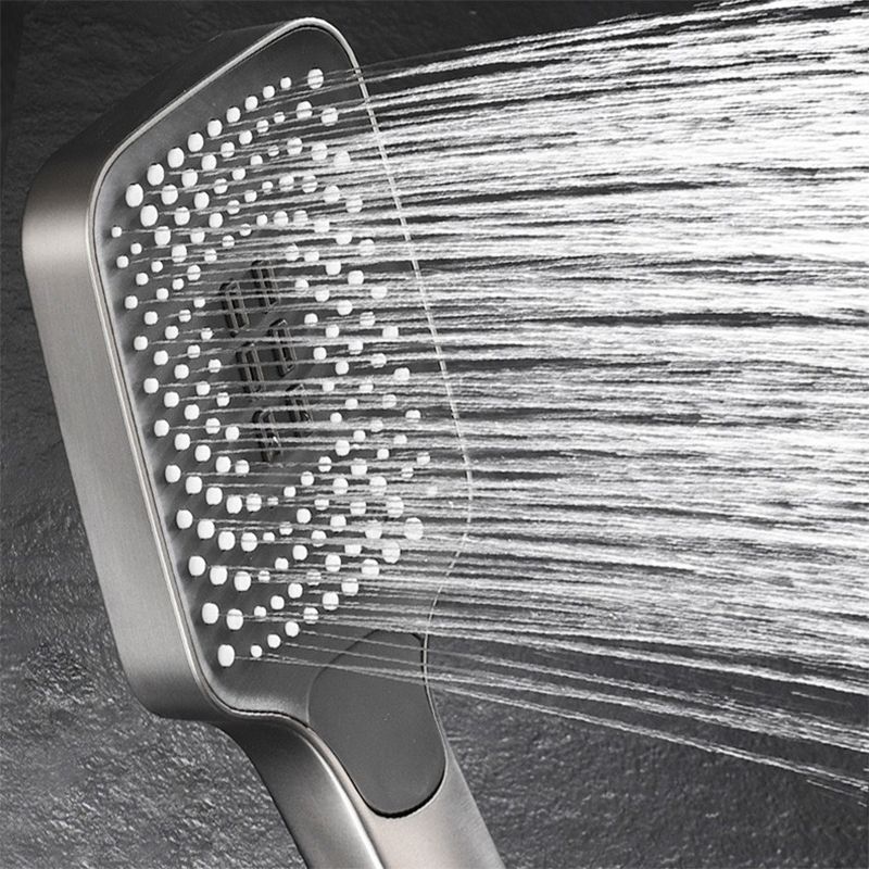 Modern Adjustable Water Flow Square Shower Faucet Shower Hose Shower System on Wall Clearhalo 'Bathroom Remodel & Bathroom Fixtures' 'Home Improvement' 'home_improvement' 'home_improvement_shower_faucets' 'Shower Faucets & Systems' 'shower_faucets' 'Showers & Bathtubs Plumbing' 'Showers & Bathtubs' 1200x1200_6b9647f9-9eb2-4632-aea0-b94d9560264c