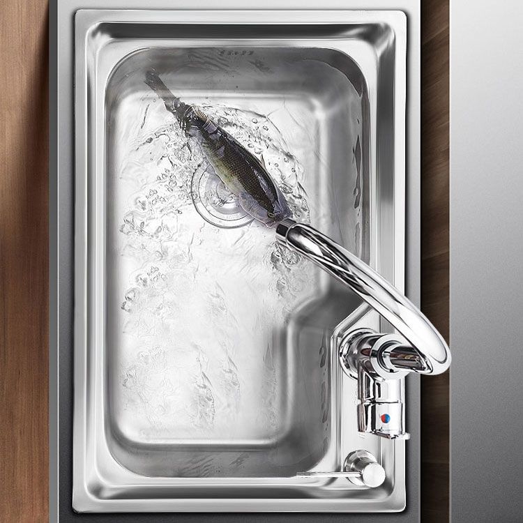 Modern Style Kitchen Sink Stainless Steel Single Bowl Kitchen Sink with Basket Strainer Clearhalo 'Home Improvement' 'home_improvement' 'home_improvement_kitchen_sinks' 'Kitchen Remodel & Kitchen Fixtures' 'Kitchen Sinks & Faucet Components' 'Kitchen Sinks' 'kitchen_sinks' 1200x1200_6ba7f836-10ae-4c34-b2ca-7565b4f36100