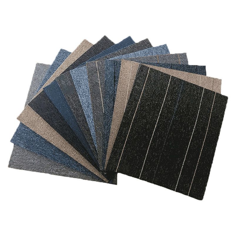 Dark Color Level Loop Carpet Tile Non-Skid Adhesive Tabs Indoor Carpet Tiles Clearhalo 'Carpet Tiles & Carpet Squares' 'carpet_tiles_carpet_squares' 'Flooring 'Home Improvement' 'home_improvement' 'home_improvement_carpet_tiles_carpet_squares' Walls and Ceiling' 1200x1200_6bbd867c-f50d-47c9-9420-db9125a80469