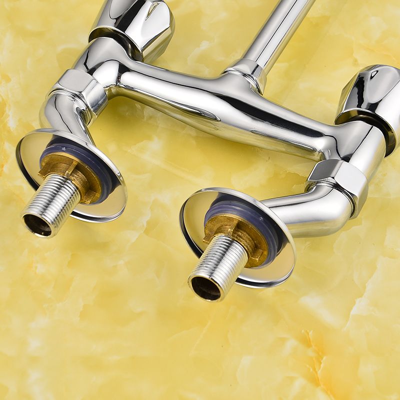 Contemporary Widespread Sink Faucet Knob Handle Gooseneck Arc Solid Brass Faucet Clearhalo 'Bathroom Remodel & Bathroom Fixtures' 'Bathroom Sink Faucets' 'Bathroom Sinks & Faucet Components' 'bathroom_sink_faucets' 'Home Improvement' 'home_improvement' 'home_improvement_bathroom_sink_faucets' 1200x1200_6bbef8e0-8951-4375-95fd-67bf0ea633e4