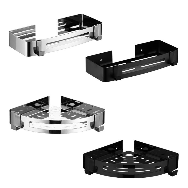 Modern Stainless Steel Bathroom Accessory Set Rectangular & Triangle Bath Shelf Clearhalo 'Bathroom Hardware Sets' 'Bathroom Hardware' 'Bathroom Remodel & Bathroom Fixtures' 'bathroom_hardware_sets' 'Home Improvement' 'home_improvement' 'home_improvement_bathroom_hardware_sets' 1200x1200_6bc7ee37-b1d3-416d-9b00-736b2a8a4d9a