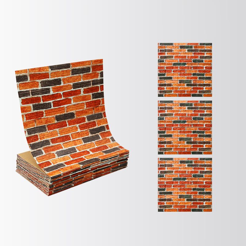 Industrial Wall Plank 3D Brick Wall Panels Waterproof Stick Wall Tile Set of 10 Clearhalo 'Flooring 'Home Improvement' 'home_improvement' 'home_improvement_wall_paneling' 'Wall Paneling' 'wall_paneling' 'Walls & Ceilings' Walls and Ceiling' 1200x1200_6bc8a250-d640-4f8c-b5c7-46cc400bd975