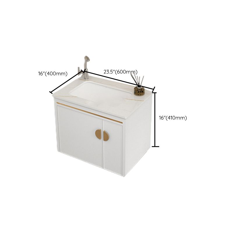 Gorgeous Sink Cabinet Free-standing Standard Space Saver Vanity with Mirror Clearhalo 'Bathroom Remodel & Bathroom Fixtures' 'Bathroom Vanities' 'bathroom_vanities' 'Home Improvement' 'home_improvement' 'home_improvement_bathroom_vanities' 1200x1200_6be1c947-f75b-4f59-aa66-affa55fdfe8f