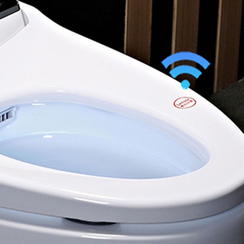 Contemporary White Electronic Toilet Elongated Floor Mount Bidet Clearhalo 'Bathroom Remodel & Bathroom Fixtures' 'Bidets' 'Home Improvement' 'home_improvement' 'home_improvement_bidets' 'Toilets & Bidets' 1200x1200_6bf04630-fdee-472e-b156-4cb1c8dcc63d
