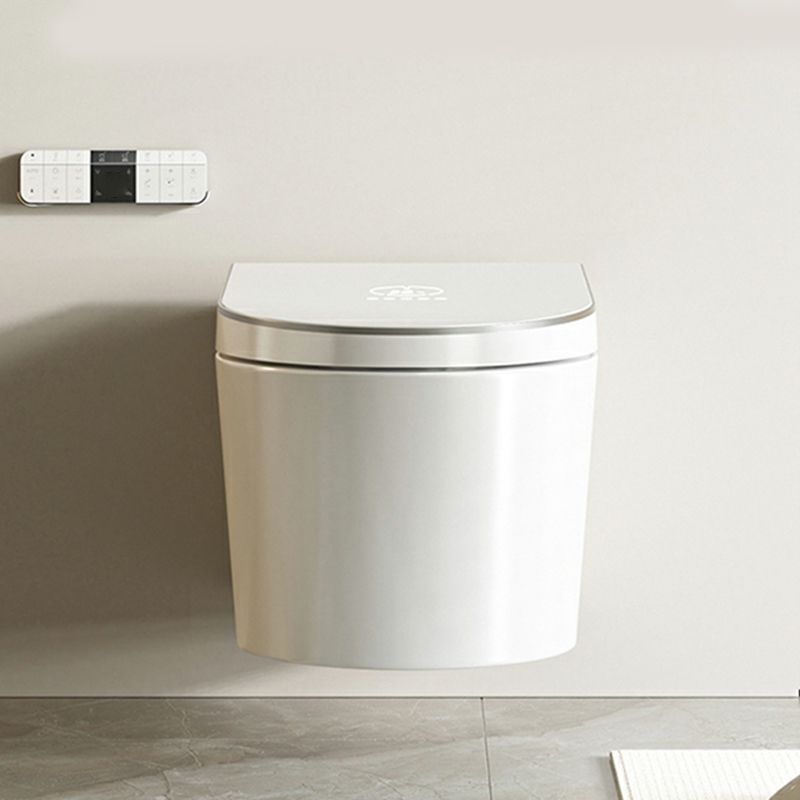 White Wall Hung Toilet Set with Temperature Control and Foot Sensor Clearhalo 'Bathroom Remodel & Bathroom Fixtures' 'Bidets' 'Home Improvement' 'home_improvement' 'home_improvement_bidets' 'Toilets & Bidets' 1200x1200_6bf47619-2bed-48b3-b066-04046ccc6775