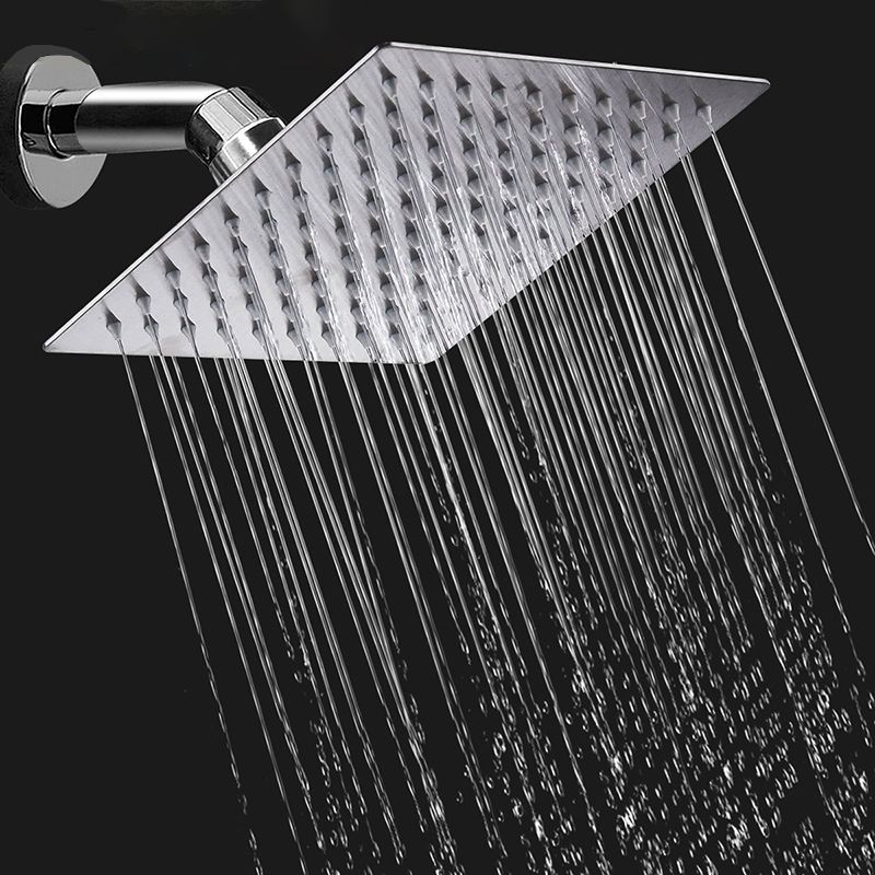 Wall Mounted Fixed Shower Head Modern Style Metal Shower Head Clearhalo 'Bathroom Remodel & Bathroom Fixtures' 'Home Improvement' 'home_improvement' 'home_improvement_shower_heads' 'Shower Heads' 'shower_heads' 'Showers & Bathtubs Plumbing' 'Showers & Bathtubs' 1200x1200_6c02b017-09dc-47fc-9eff-c829b5e476eb