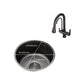 Kitchen Sink Round Single Bowl Fade Resistant Undermount Stainless Steel Kitchen Sink Clearhalo 'Home Improvement' 'home_improvement' 'home_improvement_kitchen_sinks' 'Kitchen Remodel & Kitchen Fixtures' 'Kitchen Sinks & Faucet Components' 'Kitchen Sinks' 'kitchen_sinks' 1200x1200_6c24f915-f77d-4981-934e-db5677487f7a