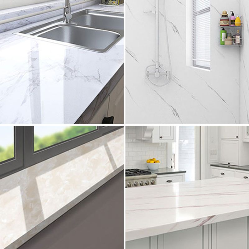 Marbling Scratch Resistant Tile PVC Singular Peel & Stick Tile for Bathroom Backsplash Clearhalo 'Flooring 'Home Improvement' 'home_improvement' 'home_improvement_peel_stick_blacksplash' 'Peel & Stick Backsplash Tile' 'peel_stick_blacksplash' 'Walls & Ceilings' Walls and Ceiling' 1200x1200_6c2c197d-8e06-48a1-ab59-48aacfefd06b