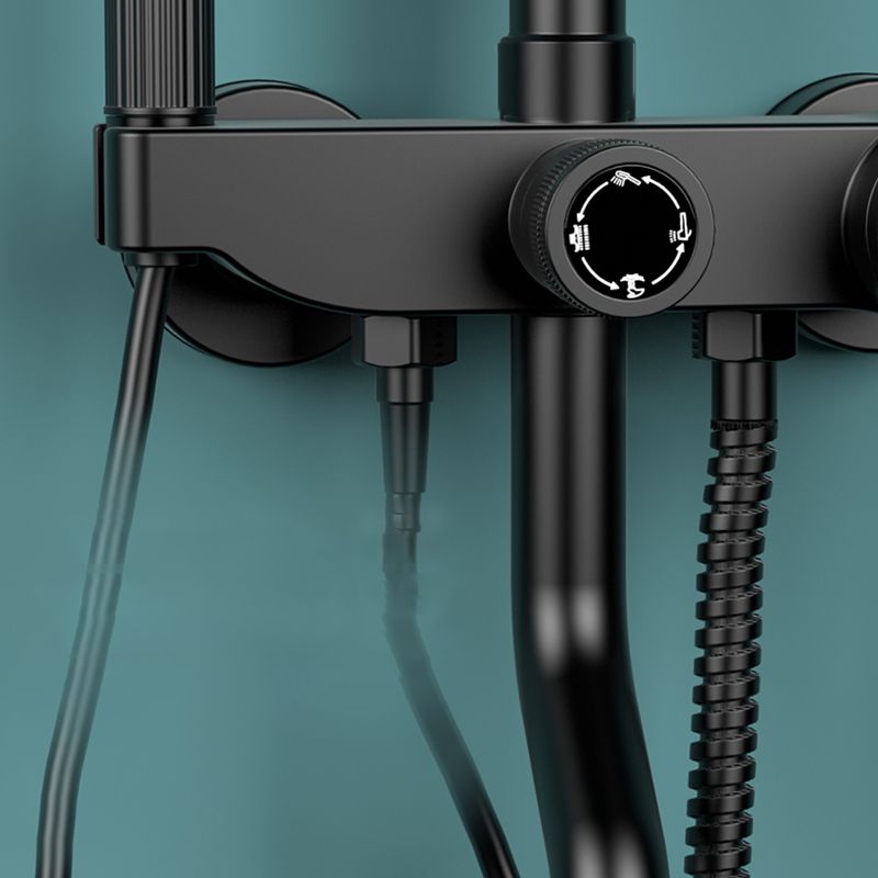 Modern Style Shower System Spot Resist Wall Mounted Shower System Clearhalo 'Bathroom Remodel & Bathroom Fixtures' 'Home Improvement' 'home_improvement' 'home_improvement_shower_faucets' 'Shower Faucets & Systems' 'shower_faucets' 'Showers & Bathtubs Plumbing' 'Showers & Bathtubs' 1200x1200_6c316762-9fbd-434f-accb-ff15e2c3eda3