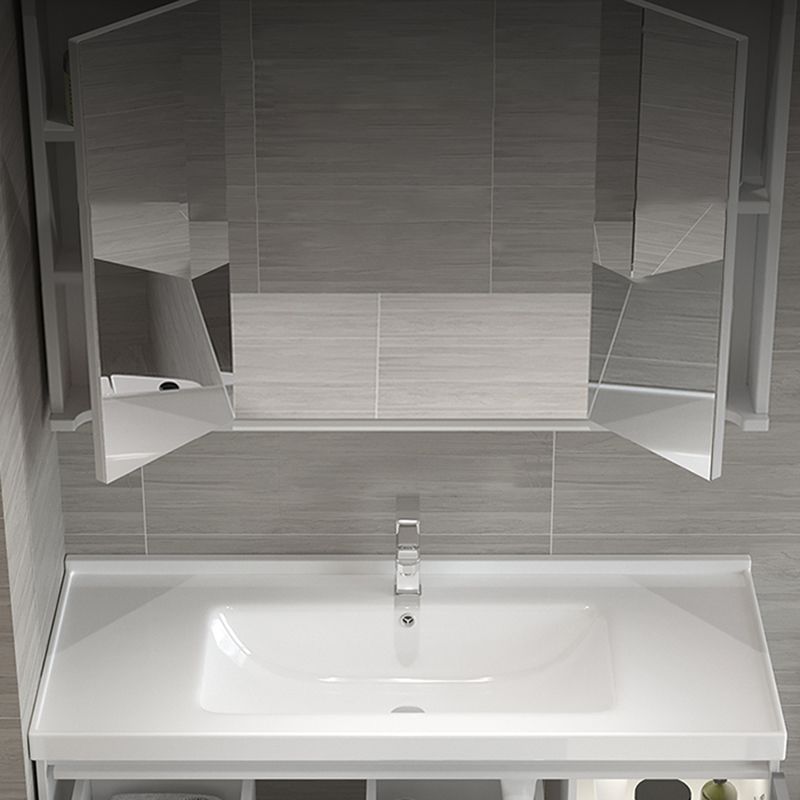 Contemporary Bathroom Sink Rectangular Porcelain Drop-in Bathroom Sink with Pop-Up Drain Clearhalo 'Bathroom Remodel & Bathroom Fixtures' 'Bathroom Sinks & Faucet Components' 'Bathroom Sinks' 'bathroom_sink' 'Home Improvement' 'home_improvement' 'home_improvement_bathroom_sink' 1200x1200_6c3b4b57-b979-405a-98b4-a964d1f0bec9