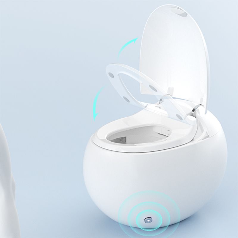 Contemporary Round White Heated Seat Warm Air Dryer Smart Toilet Clearhalo 'Bathroom Remodel & Bathroom Fixtures' 'Bidets' 'Home Improvement' 'home_improvement' 'home_improvement_bidets' 'Toilets & Bidets' 1200x1200_6c485750-2678-487a-97b2-ab305bff975d