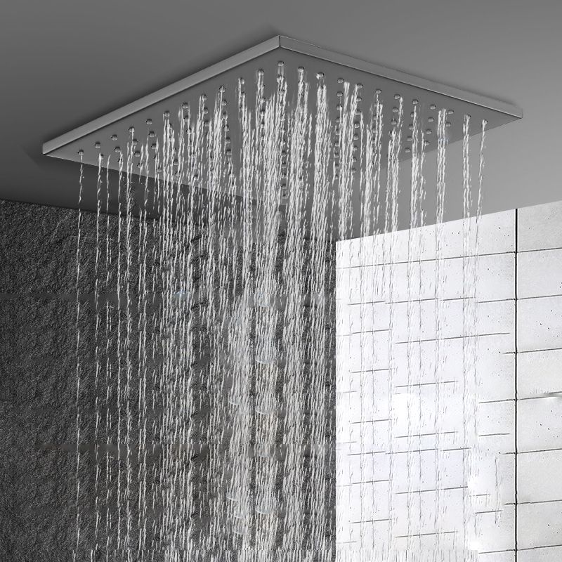 Grey Shower System Lever Handle Temperature Control Square Ceiling Mount Shower Set Clearhalo 'Bathroom Remodel & Bathroom Fixtures' 'Home Improvement' 'home_improvement' 'home_improvement_shower_faucets' 'Shower Faucets & Systems' 'shower_faucets' 'Showers & Bathtubs Plumbing' 'Showers & Bathtubs' 1200x1200_6c49eda0-5a85-4e35-bcc5-01580a905137