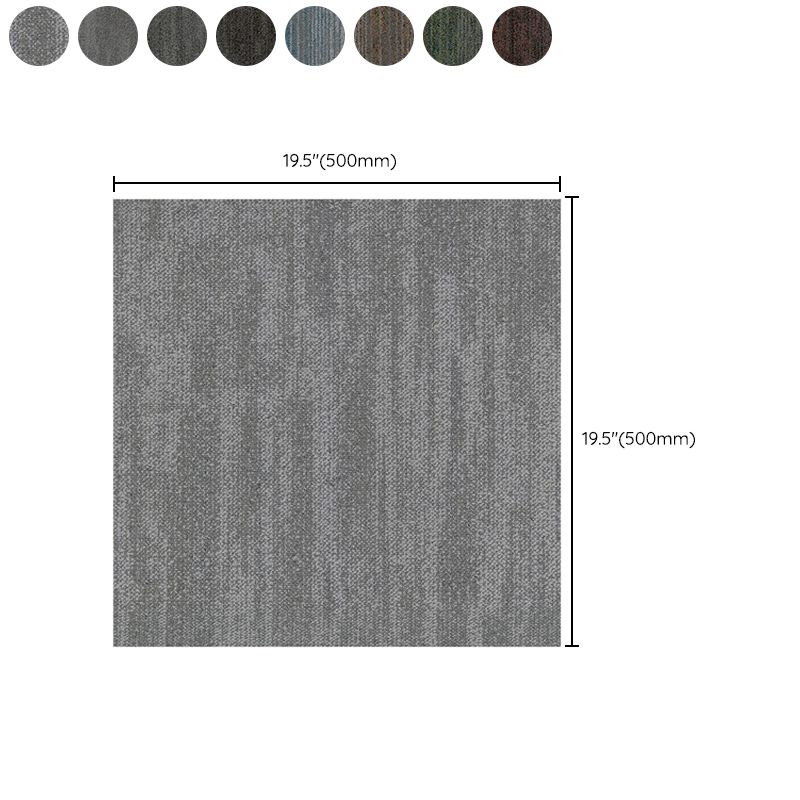 Carpet Tile Non-Skid Fade Resistant Solid Color Loose Lay Carpet Tiles Bedroom Clearhalo 'Carpet Tiles & Carpet Squares' 'carpet_tiles_carpet_squares' 'Flooring 'Home Improvement' 'home_improvement' 'home_improvement_carpet_tiles_carpet_squares' Walls and Ceiling' 1200x1200_6c5d1c32-ee57-438a-aef0-74a7a74c9ad5