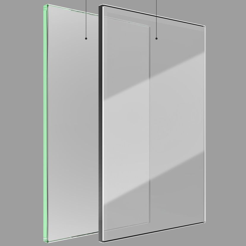 Black and Silver Neo-Angle Shower Enclosure Tempered Glass Shower Enclosure Clearhalo 'Bathroom Remodel & Bathroom Fixtures' 'Home Improvement' 'home_improvement' 'home_improvement_shower_stalls_enclosures' 'Shower Stalls & Enclosures' 'shower_stalls_enclosures' 'Showers & Bathtubs' 1200x1200_6c609077-a00d-46b6-a286-5486e58eda99