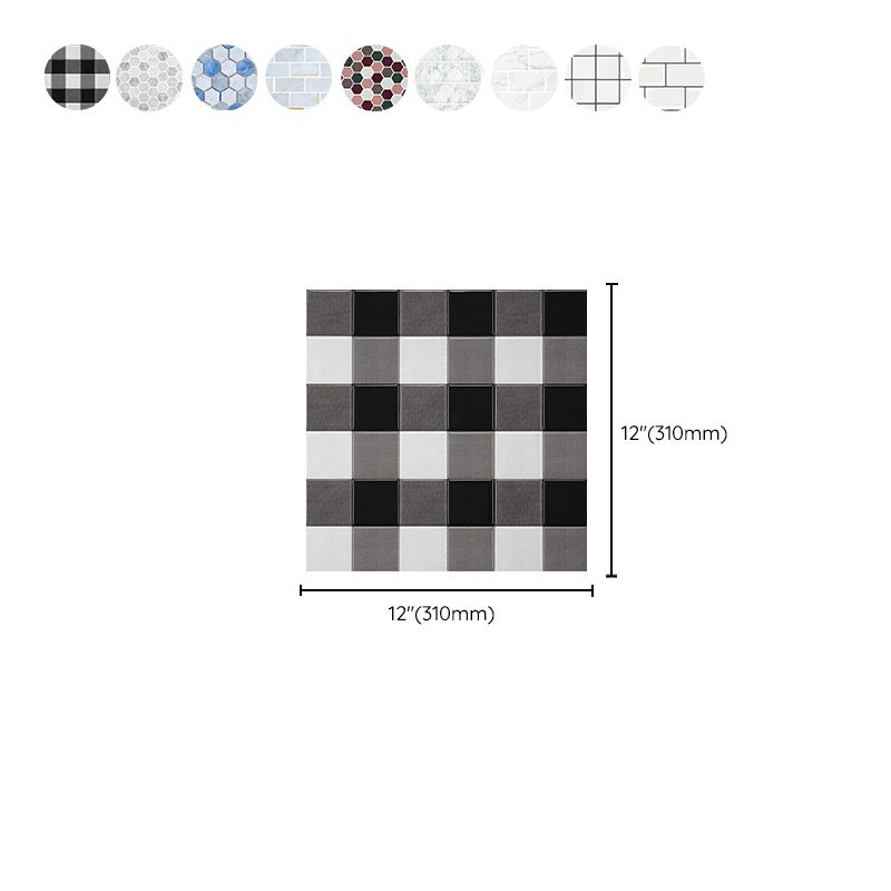 Mosaic Tile Peel & Stick Tile Pvc Kitchen Backsplash Peel and Stick Wall Tile Clearhalo 'Flooring 'Home Improvement' 'home_improvement' 'home_improvement_peel_stick_blacksplash' 'Peel & Stick Backsplash Tile' 'peel_stick_blacksplash' 'Walls & Ceilings' Walls and Ceiling' 1200x1200_6c681a6c-32e7-435f-904a-7b685d354db1