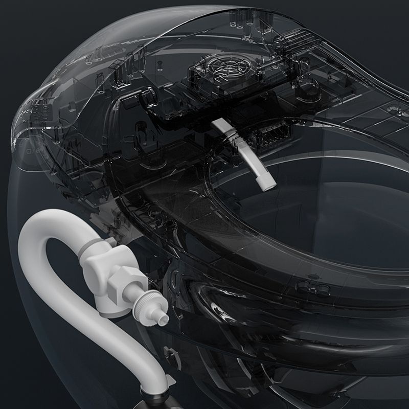 Round Bidet with Heated Seat White 21.25" High Ceramic Floor Mount Bidet Clearhalo 'Bathroom Remodel & Bathroom Fixtures' 'Bidets' 'Home Improvement' 'home_improvement' 'home_improvement_bidets' 'Toilets & Bidets' 1200x1200_6c708b34-0bd9-4ee5-b234-9deef5c6609f