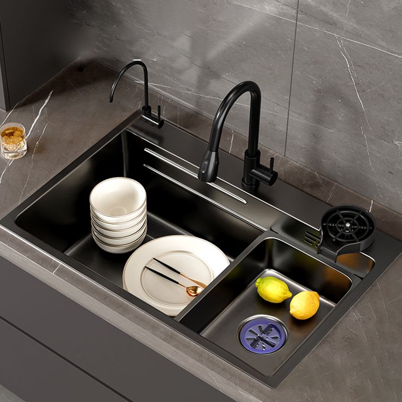 Classic Style Sink Set Stainless Steel Friction Resistant Sink Set for Kitchen Clearhalo 'Home Improvement' 'home_improvement' 'home_improvement_kitchen_sinks' 'Kitchen Remodel & Kitchen Fixtures' 'Kitchen Sinks & Faucet Components' 'Kitchen Sinks' 'kitchen_sinks' 1200x1200_6c851383-0648-4355-bfdf-ece154b4d711