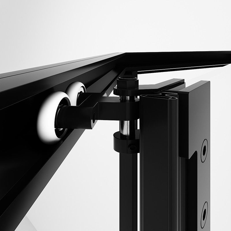 Transparent Shower Bath Door Scratch Resistant Satin Black Shower Doors Clearhalo 'Bathroom Remodel & Bathroom Fixtures' 'Home Improvement' 'home_improvement' 'home_improvement_shower_tub_doors' 'Shower and Tub Doors' 'shower_tub_doors' 'Showers & Bathtubs' 1200x1200_6c974e24-a0a9-4a23-bbd2-9710b822d0a3