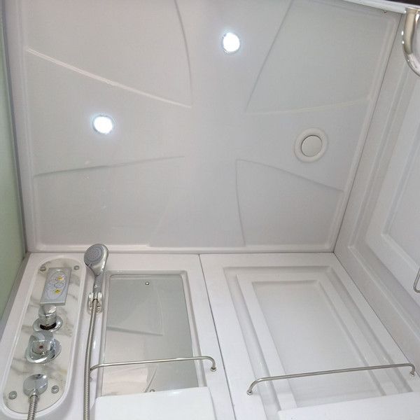 Double Sliding Rectangle Shower Kit White Frosted Shower Stall Clearhalo 'Bathroom Remodel & Bathroom Fixtures' 'Home Improvement' 'home_improvement' 'home_improvement_shower_stalls_enclosures' 'Shower Stalls & Enclosures' 'shower_stalls_enclosures' 'Showers & Bathtubs' 1200x1200_6cabfa4a-fe52-488c-9f9c-6dc67319fa9f
