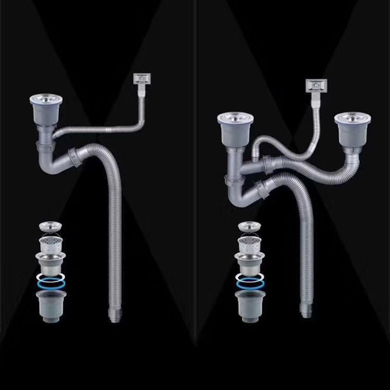 Modern Kitchen Sink Stainless Steel Double Sink with Grid and Strainer Workstation Clearhalo 'Home Improvement' 'home_improvement' 'home_improvement_kitchen_sinks' 'Kitchen Remodel & Kitchen Fixtures' 'Kitchen Sinks & Faucet Components' 'Kitchen Sinks' 'kitchen_sinks' 1200x1200_6caebdbd-3eb5-422d-92f2-eb36359ecb41