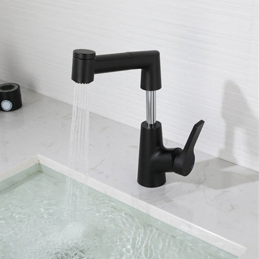 Modern Pull-out Faucet Single Lever Handle Faucet for Bathroom Clearhalo 'Bathroom Remodel & Bathroom Fixtures' 'Bathroom Sink Faucets' 'Bathroom Sinks & Faucet Components' 'bathroom_sink_faucets' 'Home Improvement' 'home_improvement' 'home_improvement_bathroom_sink_faucets' 1200x1200_6caf9376-7e1b-45c6-b627-966f50d5aef8