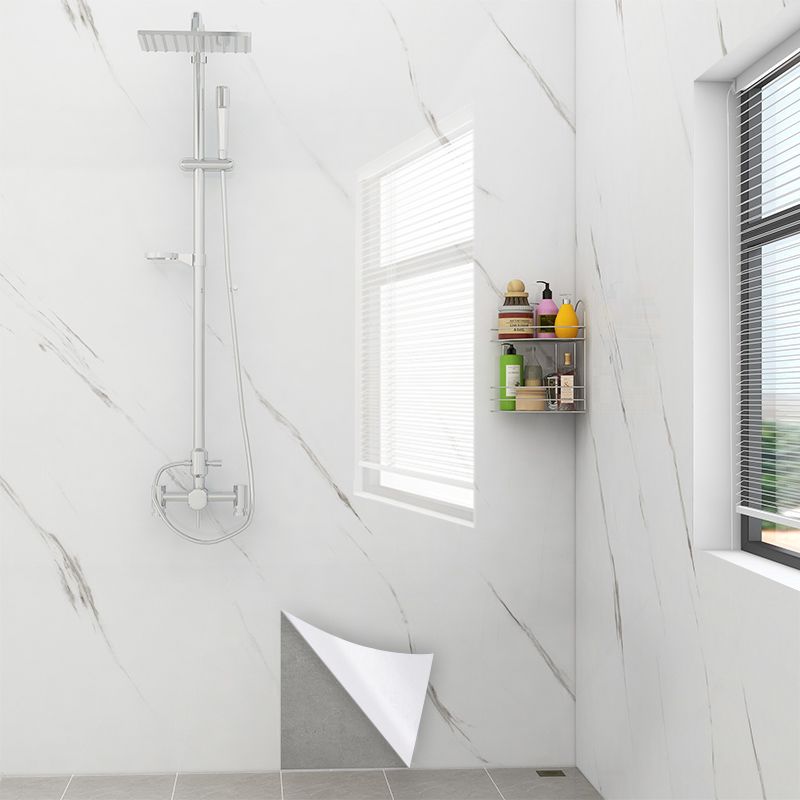 Marbling Scratch Resistant Tile PVC Singular Peel & Stick Tile for Bathroom Backsplash Clearhalo 'Flooring 'Home Improvement' 'home_improvement' 'home_improvement_peel_stick_blacksplash' 'Peel & Stick Backsplash Tile' 'peel_stick_blacksplash' 'Walls & Ceilings' Walls and Ceiling' 1200x1200_6cb83ad3-9eb5-41b0-bd99-4bb431568274