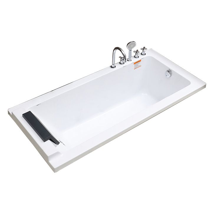 Acrylic Soaking Bathtub Antique Finish Drop-in Back to Wall Bath Tub Clearhalo 'Bathroom Remodel & Bathroom Fixtures' 'Bathtubs' 'Home Improvement' 'home_improvement' 'home_improvement_bathtubs' 'Showers & Bathtubs' 1200x1200_6cbe7082-30f0-485c-a01d-a26e8fe1a4db