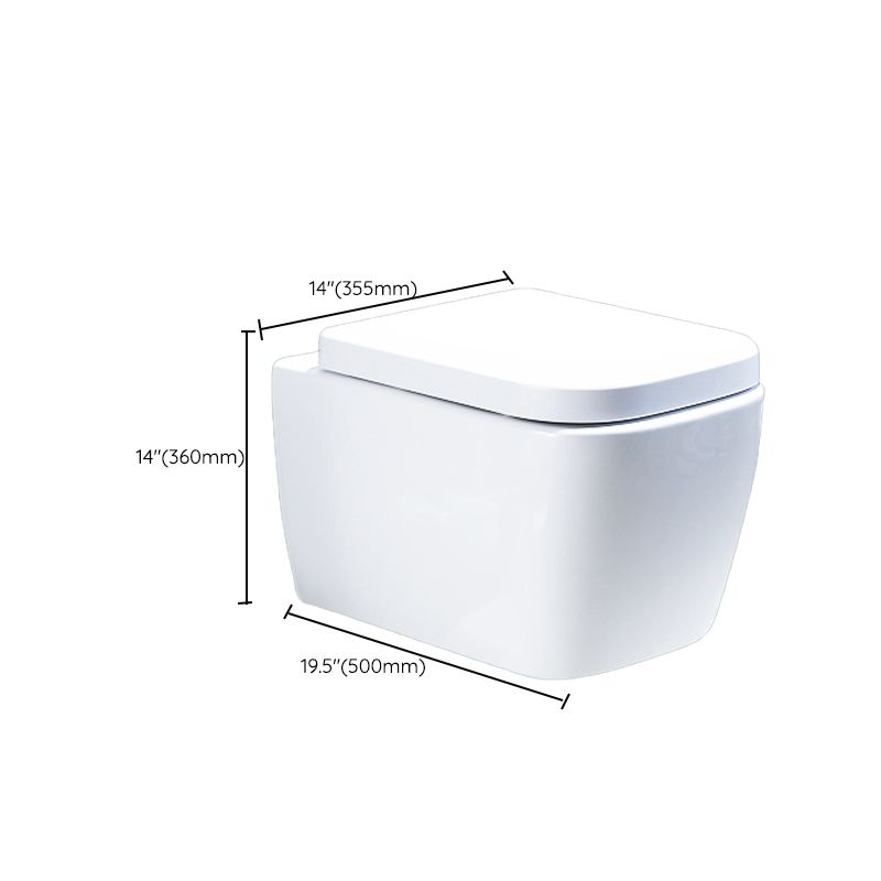 Contemporary Wall Mount Flush Toilet Ceramic Urine Toilet with Seat for Washroom Clearhalo 'Bathroom Remodel & Bathroom Fixtures' 'Home Improvement' 'home_improvement' 'home_improvement_toilets' 'Toilets & Bidets' 'Toilets' 1200x1200_6cd8fbf8-f71d-4709-b8e3-08de5d354c05