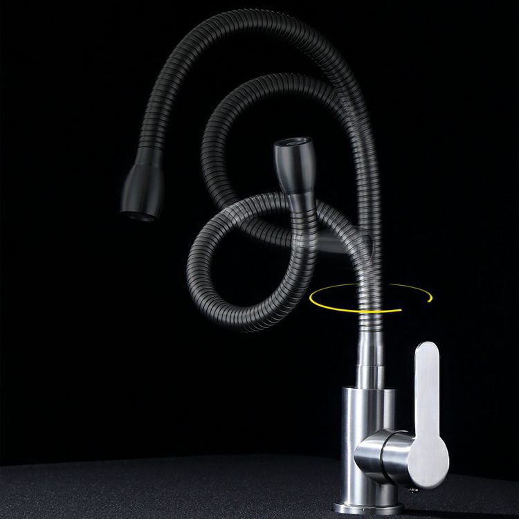 Modern Pot Filler 304 Stainless Steel Pre-rinse Spring Spout Kitchen Sink Faucet Clearhalo 'Home Improvement' 'home_improvement' 'home_improvement_kitchen_faucets' 'Kitchen Faucets' 'Kitchen Remodel & Kitchen Fixtures' 'Kitchen Sinks & Faucet Components' 'kitchen_faucets' 1200x1200_6cdd74b0-0b3e-47b8-9158-1a02d7f86db3